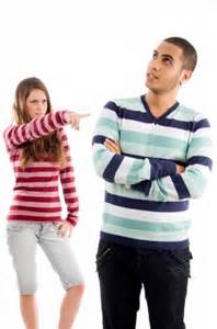 Couple arguing